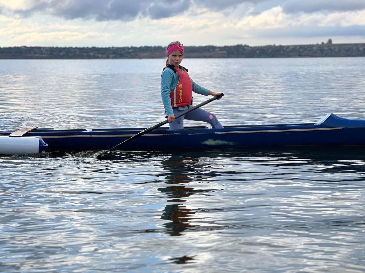 Paddling at dusk